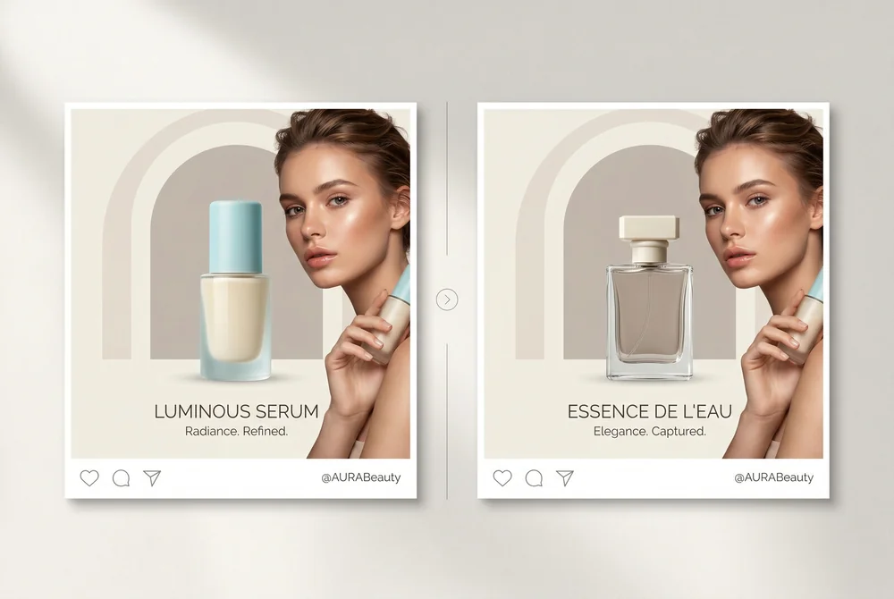 Creative Remix showing two versions of the same product side by side